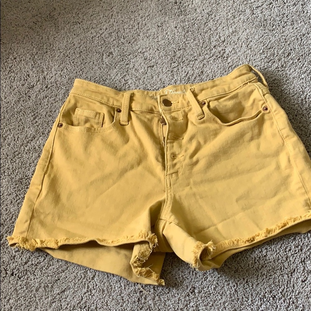 cute fly button shorts from target !